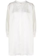 Eres Batwing Sleeve Shirt Dress - White