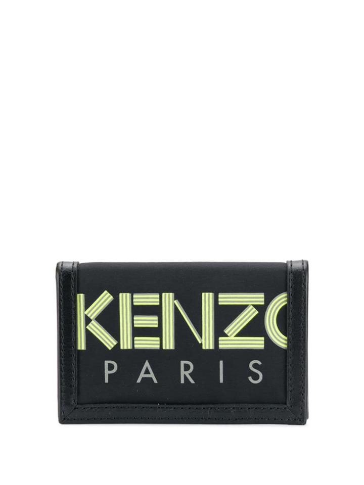 Kenzo Foldover Logo Wallet - Black