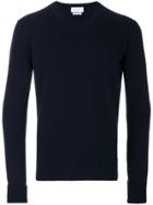 Ballantyne V-neck Jumper - Blue