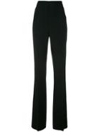 Dsquared2 Slim Flared Trousers, Women's, Size: 38, Black, Viscose/acetate/spandex/elastane/polyester