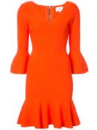 Milly Ruffle Trim Dress - Yellow & Orange