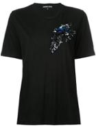 Markus Lupfer - Sequin Bird T-shirt - Women - Cotton - M, Black, Cotton