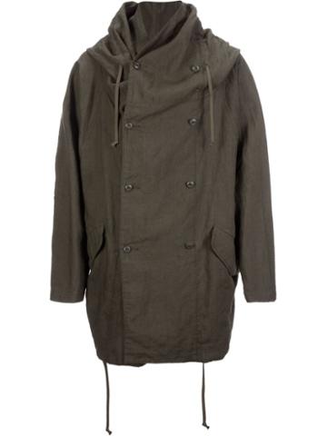 Ones Stroke Layered Oversized Hooded Coat