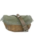 Maison Margiela Bi-colour Crossbody Bag, Men's, Brown, Calf Leather/cotton