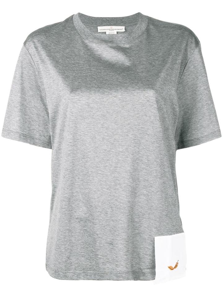 Golden Goose Deluxe Brand Feather Patch T-shirt - Grey