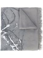 Yohji Yamamoto Frayed Edge Scarf - Grey