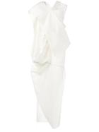 Rick Owens - Draped Asymmetric Dress - Women - Viscose/cotton/silk - 42, Women's, Nude/neutrals, Viscose/cotton/silk