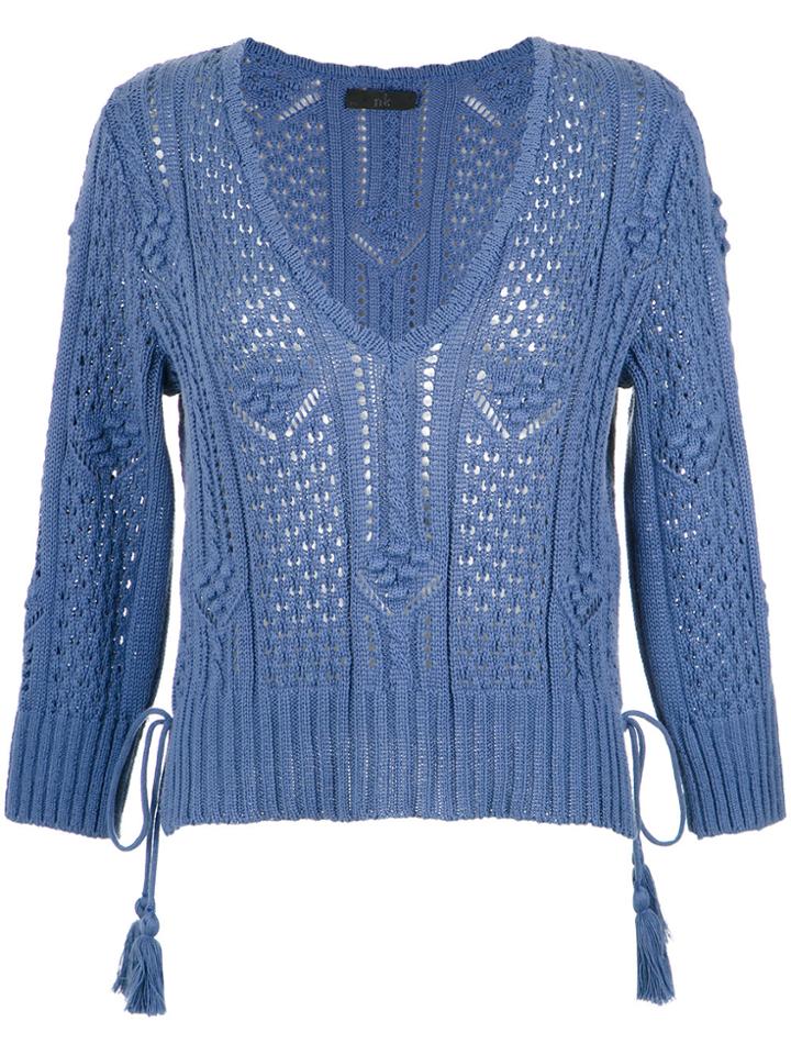Nk Knit Blouse - Blue