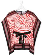 Roberto Cavalli Junior Logo Tape Padded Jacket - Red