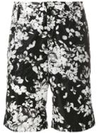 Givenchy Flower Printed Bermuda Shorts - Black