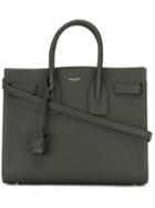 Saint Laurent Baby 'sac De Jour' Tote, Women's, Green, Leather/calf Leather