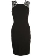 Halston Heritage Fitted Mini Dress - Black