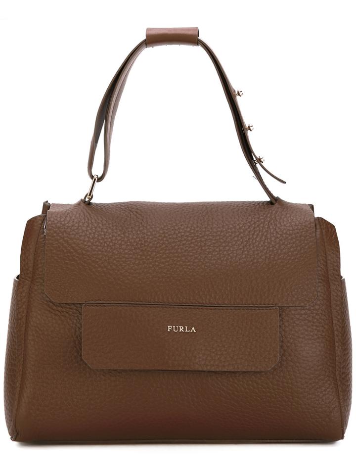Furla Top Handle Tote - Brown