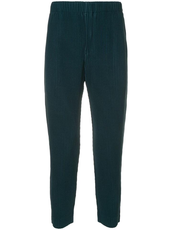 Homme Plissé Issey Miyake Pleated Relaxed Trousers - Green