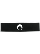 Marine Serre Moon Print Headband - Black