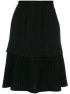 Comme Des Garçons Vintage Layered Pleated Skirt - Black