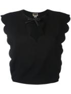 Giambattista Valli Scallop Top - Black