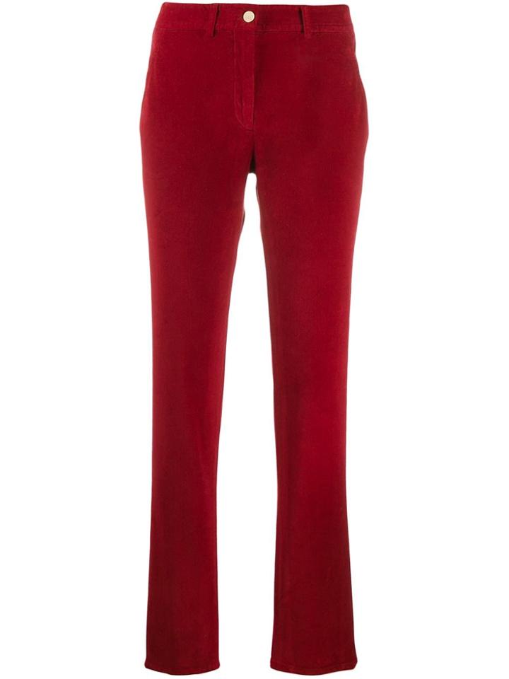 Incotex Velvet Slim-fit Jeans - Red