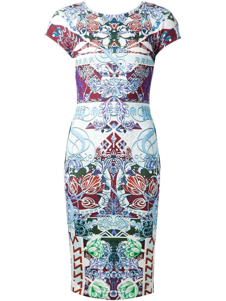 Mary Katrantzou 'scuba' Dress, Women's, Size: Large, Nylon/spandex/elastane