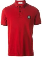 Stone Island Classic Polo Shirt, Men's, Size: L, Red, Cotton/spandex/elastane