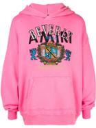 Amiri Graphic Print Hooded Sweatshirt - Pink
