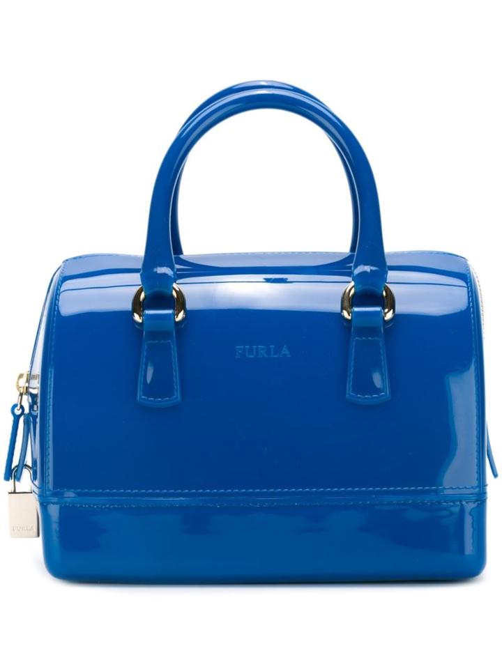 Furla 'candy' Handbag, Women's, Blue, Rubber