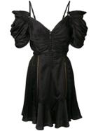 Self-portrait Pleated Mini Dress - Black