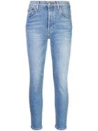 Reformation Serena Skinny Cropped Jeans - Blue