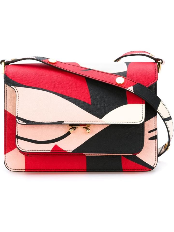Marni 'metal Trunk' Shoulder Bag, Women's, Red
