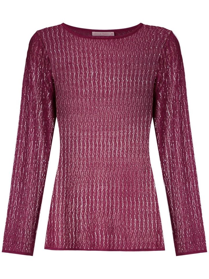 Cecilia Prado Wave Knitted Top - Purple