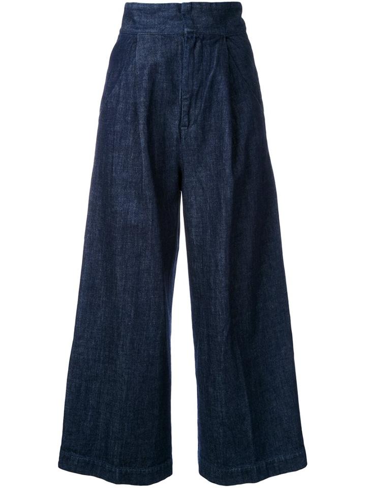 En Route Wide Leg Jeans, Women's, Size: 1, Blue, Cotton