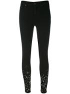 Vivienne Westwood Splatter Trim Skinny Jeans, Women's, Size: 28, Black, Cotton/polyester/spandex/elastane