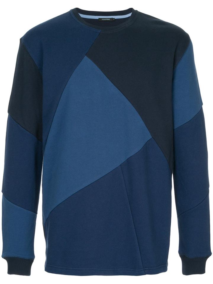 Guild Prime Geometric Panelled Sweatshirt - Blue