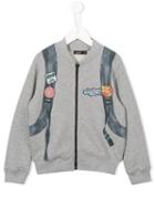 Junior Gaultier - Printed Bomber Jacket - Kids - Cotton - 3 Yrs, Grey