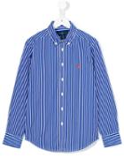Ralph Lauren Kids - Button-down Collar Shirt - Kids - Cotton - 12 Yrs, Boy's, Blue