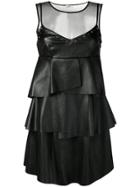Liu Jo Short Ruffled Dress - Black