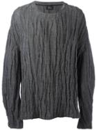 Lost & Found Ria Dunn Creased Sweatshirt, Men's, Size: Large, Grey, Cotton/linen/flax/nylon