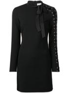 Red Valentino Red Valentino - Woman - Mini Dress W Velvet Lace Up On