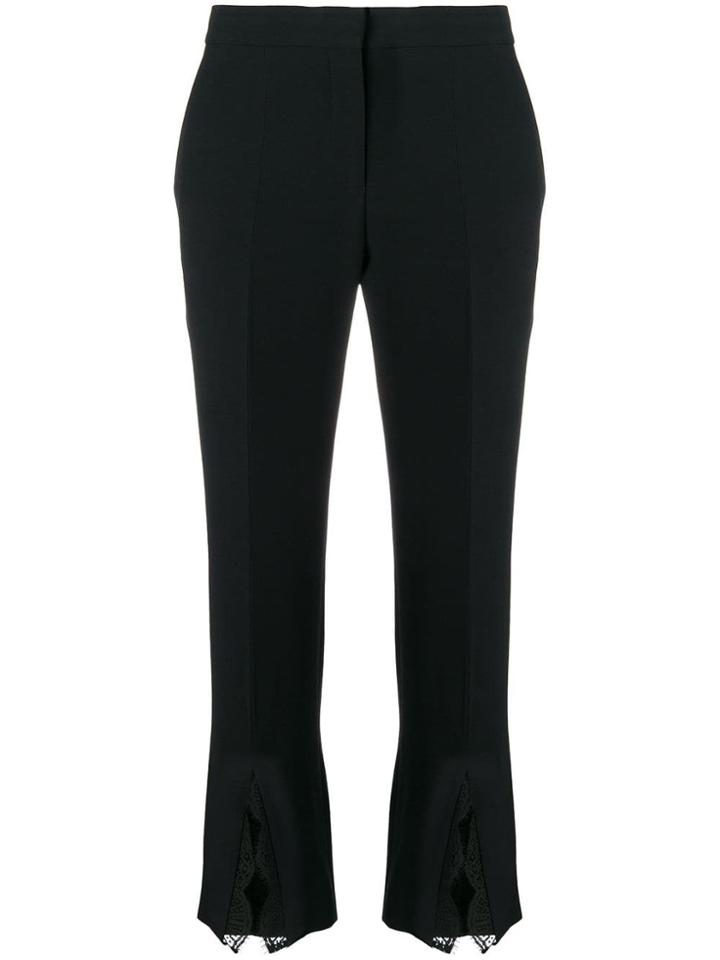 Alexander Mcqueen Front Split Trousers - Black