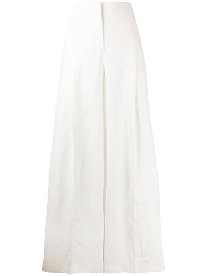 Jacquemus High-waisted Palazzo Pants - White