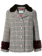Roqa Checked Single-breasted Jacket - Black