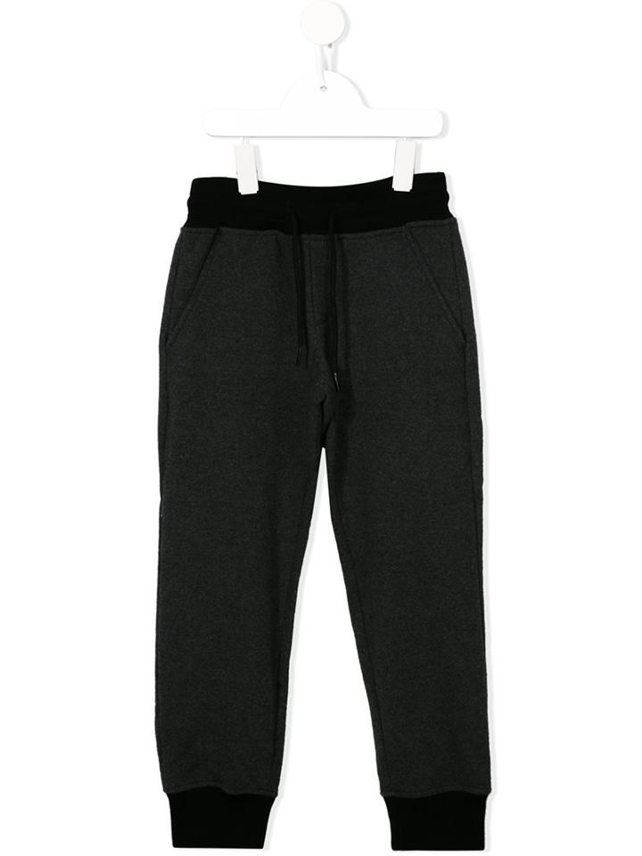 Msgm Kids Drawstring Track Pants, Boy's, Size: 10 Yrs, Grey