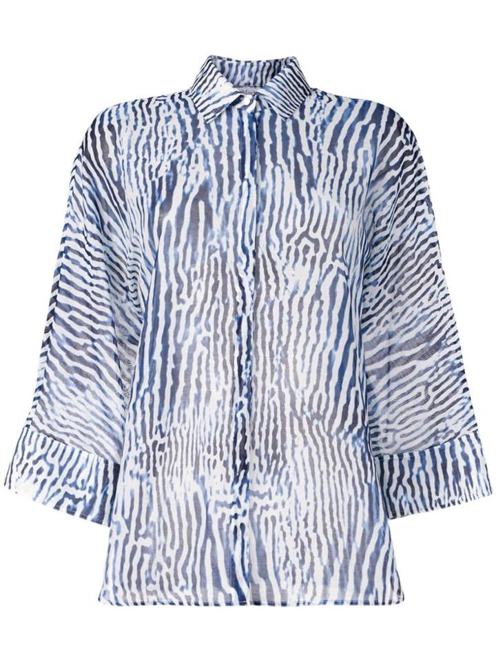 Max Mara Striped Blouse - Blue