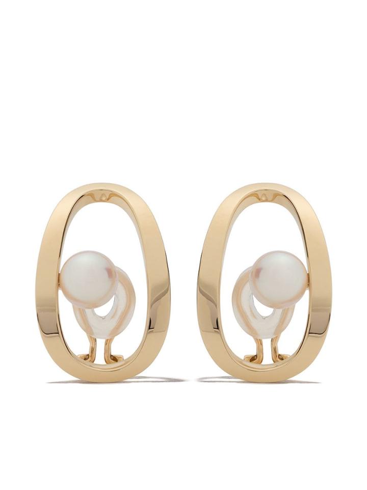 Tasaki 18kt Yellow Gold Aurora Akoya Pearl Earrings