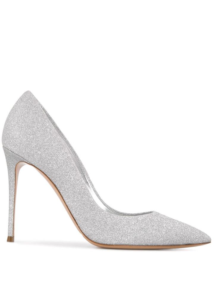 Casadei Glittered Pumps - Grey