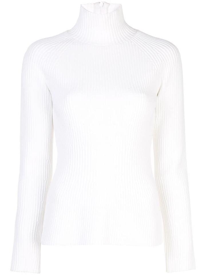 Carolina Herrera Turtle Neck Top - White
