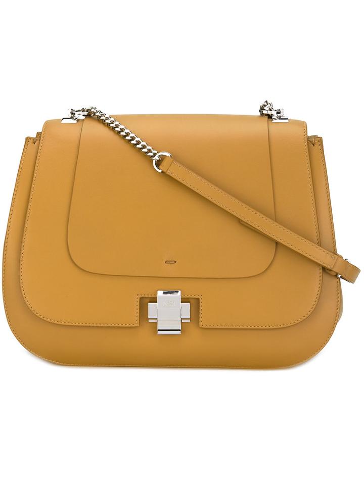 No21 - Chain Strap Shoulder Bag - Women - Calf Leather - One Size, Women's, Brown, Calf Leather