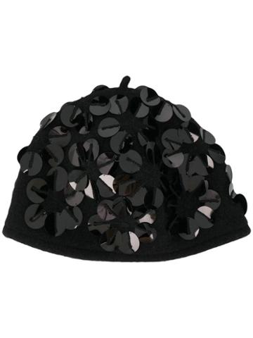 Le Chapeau Le Chapeau 5015 Nero+nero Leather/fur/exotic Skins->leather