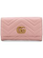 Gucci Gg Marmont Continental Wallet - Pink