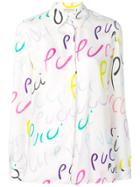 Emilio Pucci Pucci Pucci Print Silk Shirt - White